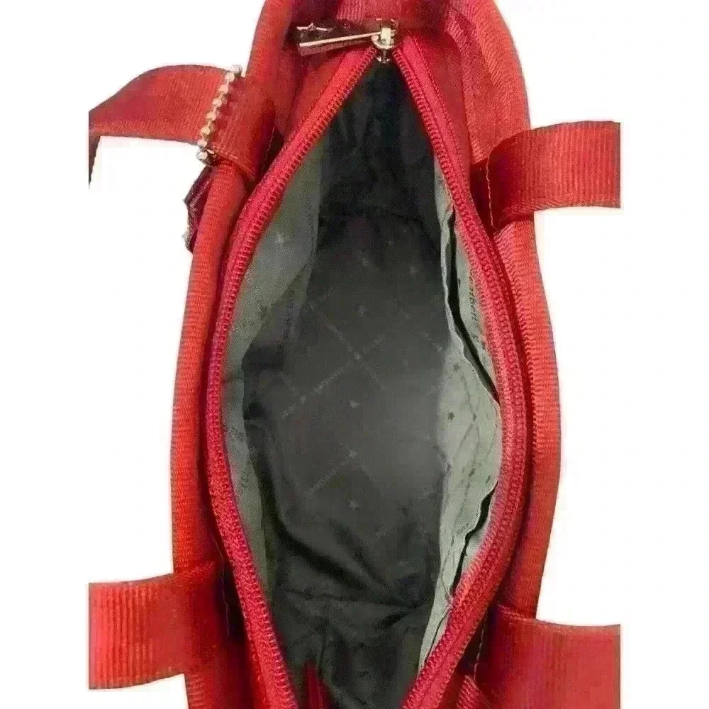 Harveys The Original Seatbelt Bag Red Tote Purse Vintage Small - Picture 7 of 7
